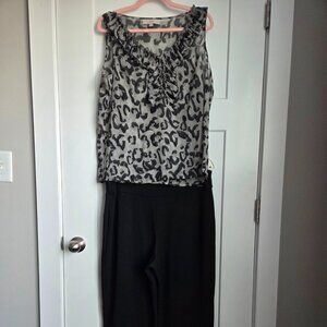 AT LOFT Sleeveless Tank/Tahari Bootcut Pants
